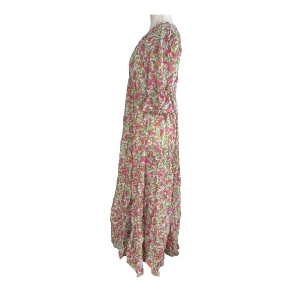 byTiMo Smock Tiered Floral Cotton Maxi Dress - Picture 3 of 7